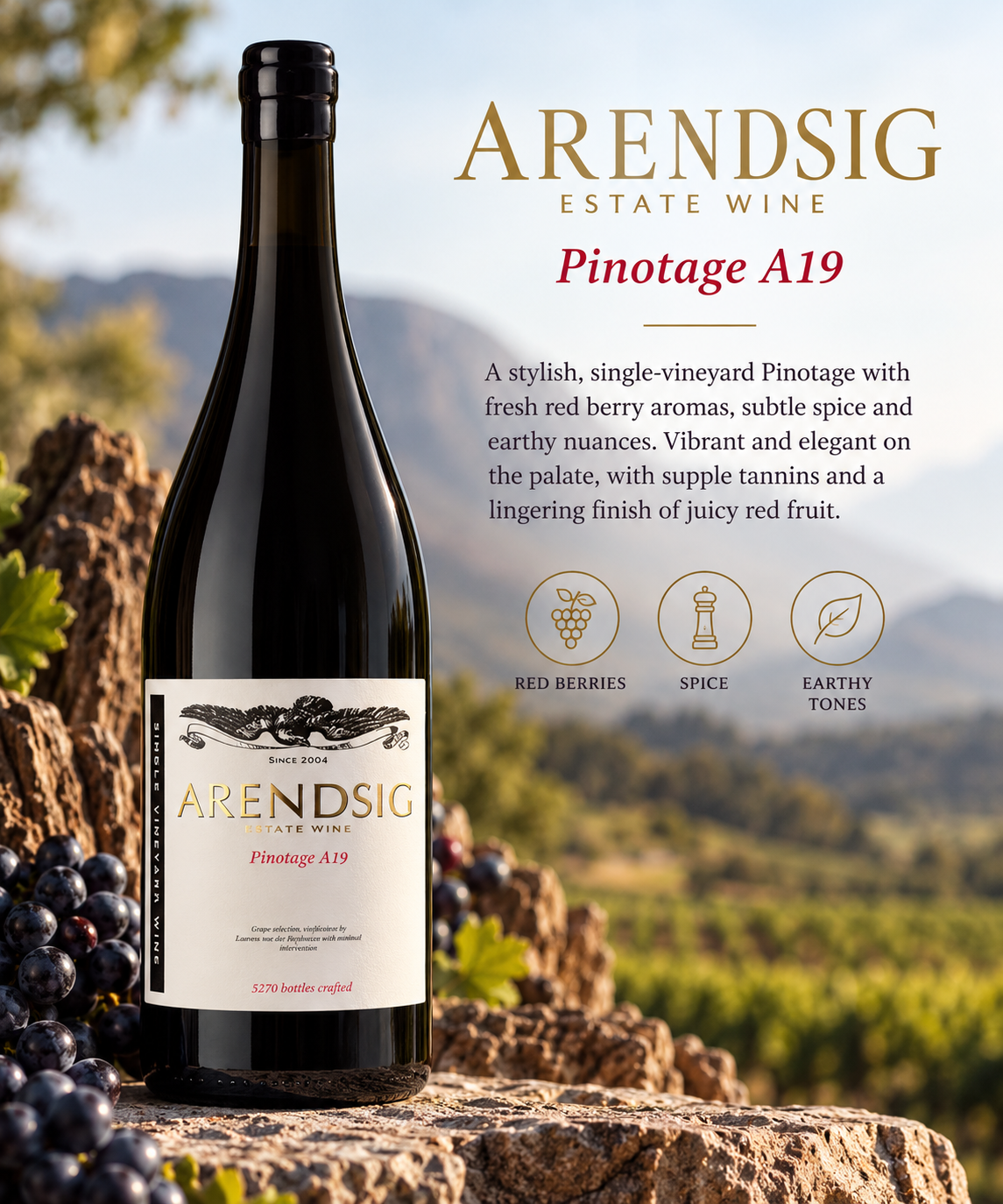 Arendsig Pinotage Blok A19